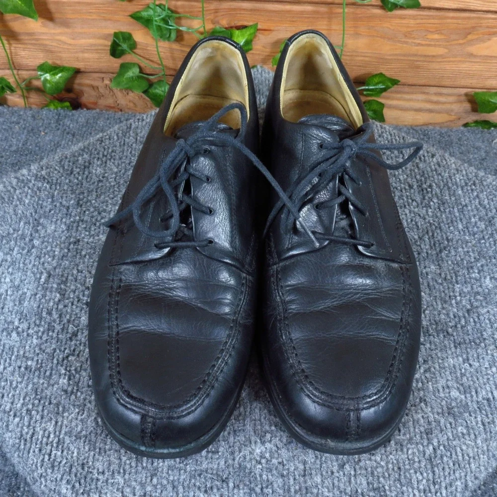 Bostonian Strada Mens Oxford Size 9.5 M Dress Work Shoes Black Leather 23241